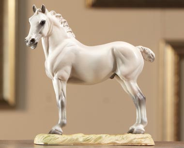 Breyer #8263 A King's Mount Grey Percheron Draft Horse Inspired by Leonardo Da Vinci's Sketch of a Horse Equine Art Collection Series
