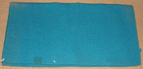 Mayatex San Juan Solid Wool Western Show Blanket Single Fold Woven Western Saddle Blanket Teal