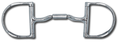 5 3/4&rdquo; Myler D-Ring Forward Tilt Barrel Mylers Dee Forward Tilt Barrel Snaffle Bit with Hooks Comfort Mouth Snaffle Bit