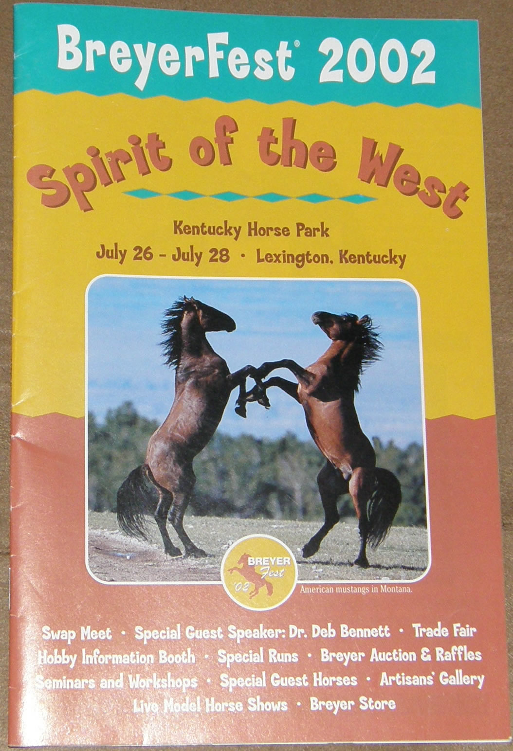 Breyer Just About Horses JAH Supplement July 2002 Spirit Of The West Breyerfest 2002 Program
