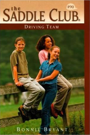 Driving Team The Saddle Club series #90 Horse Book By Bonnie Bryant