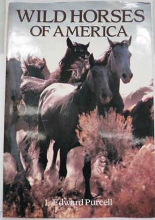 Wild Horses Of America Large Vintage Coffee Table Horse Book By L. Edward Purcell