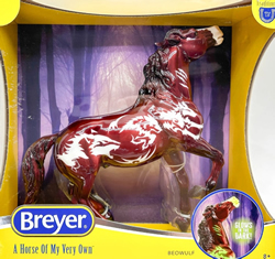 #B-TR-10118 Beowulf Special Run Halloween Horse 2024 Semi Rearing Mustang