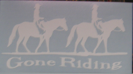 Gone Riding Trail Riding QH Pleasure Horse Decal