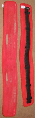 Fleece Driving Harness Pad Fleece Breastcollar Pad Fleece Britching Breeching Pad Red