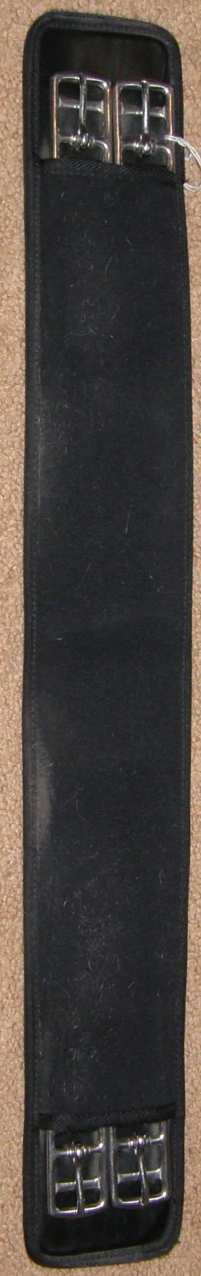 24” Neoprene Dressage Girth Synthetic English Girth Black