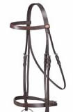 Silver Fox Laced Rein Snaffle Bridle English Bridle English Headstall English Snaffle Bridle Headstall with Caveson Brown Horse