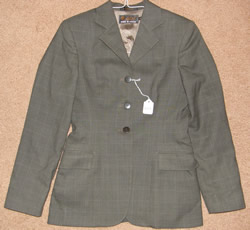 Ariat Pro Series English Jacket Hunt Coat English Riding Coat Ladies 8R Olive Brown Check