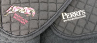 Perri's Quilted Cotton Event Pad Dressage Pad All Purpose English Saddle Pad Black