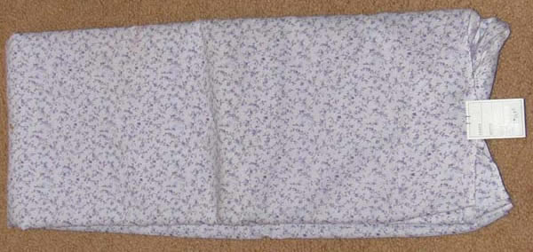 Lavender & Purple Floral Print Fabric Cotton/Poly Dress Material Remnant