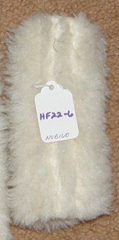 Halter Fleece Tube Piece Fleece Piece with Velco Noseband Cheeks Off White