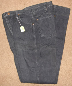 Wrangler 5 Pocket Denim Black Jeans