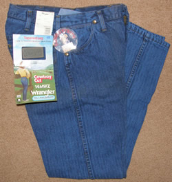 Wrangler 5 Pocket Cowboy Cut Denim Blue Jeans