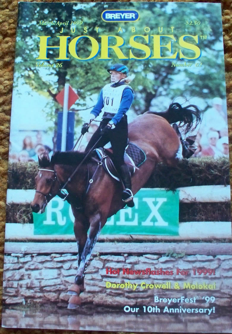 Breyer Just About Horses JAH March/April 1999 Volume 26 Number 2 Molokai