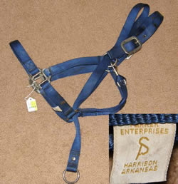 Parker Enterprises Nylon Pull-Back Halter Horse Training Halter M Horse Navy Blue