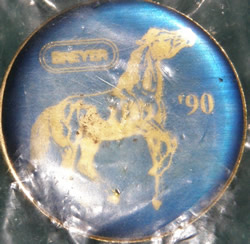 Breyer Rearing Mustang Enamel Metal Breyerfest Button Cloisonné Pin Tie Tack Back Horse Pin