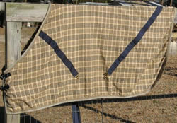 68" OF Curvon Baker Blanket? Plaid Sheet Horse Turnout Sheet Essex Lightweight Stable Sheet