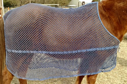 68" Cotton Scrim Anti-Sweat Sheet Pony Small Horse Navy Blue
