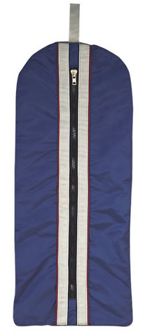 Dover Fleece Lined Nylon Halter Bag Bridle Bag Navy/Grey