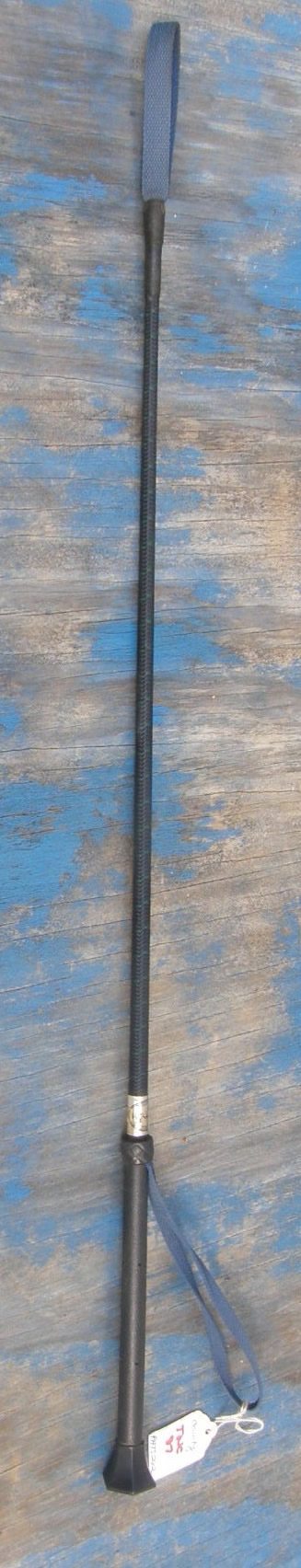 County 27" Riding Crop with Wrist Loop Training Whip Black/Blue