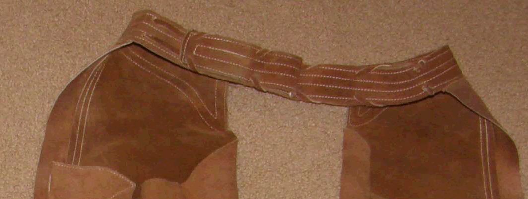 No Fringe Soft Suede Western Chaps Schooling Chaps English Chaps Adult S/M? Brown
