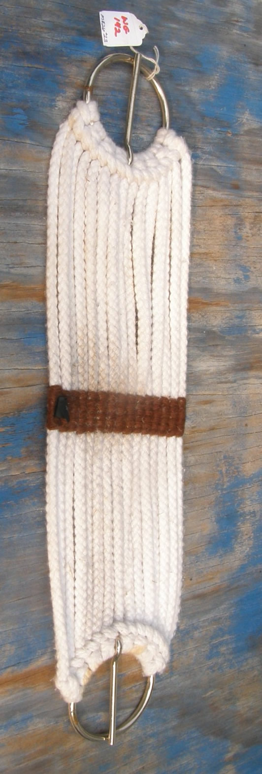 Western Girth 15 Strand Poly Cord Western String Girth Western Cinch 24" White