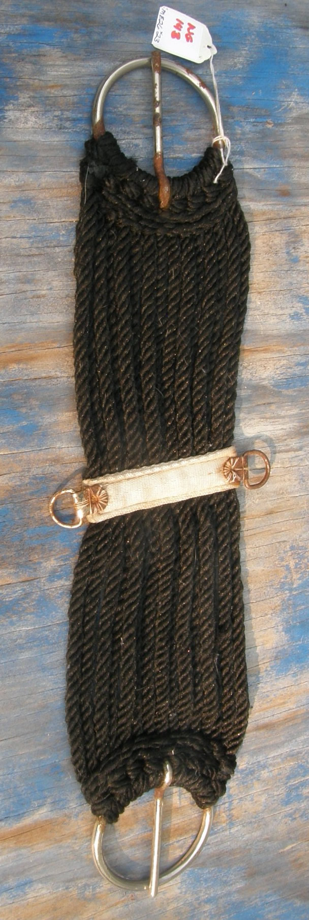 Western Girth 15 Strand Poly Cord Western String Girth Western Cinch 22" Black