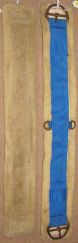 Fleece Western Girth Fleece Western Cinch 36” Blue