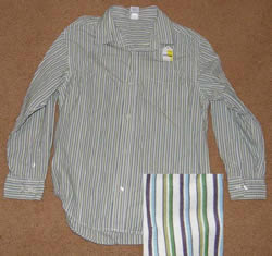Old Navy Striped Long Sleeve Shirt Western Shirt Girls or Boys M (8-10)