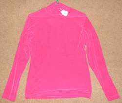 Hobby Horse Basic Western Show Shirt Slinky Top Fuchsia Pink Ladies M