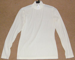 Hobby Horse Basic Western Show Shirt Slinky Top White Ladies M