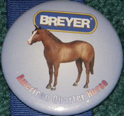 #721 Go Man Go American Quarter Horse Breyer Button Pin