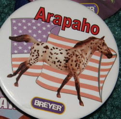 #1205 Arapaho Appaloosa Horse Breyer Button Pin