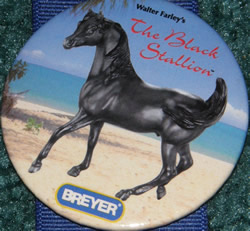 #1153 Walter Farley’s Black Stallion Arabian Horse Breyer Button Pin