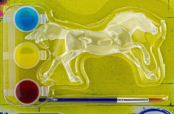 #4230 Stablemates Suncatcher Unicorn Paint Set Warmblood Rearing Andalusian Mustang Sock Horse