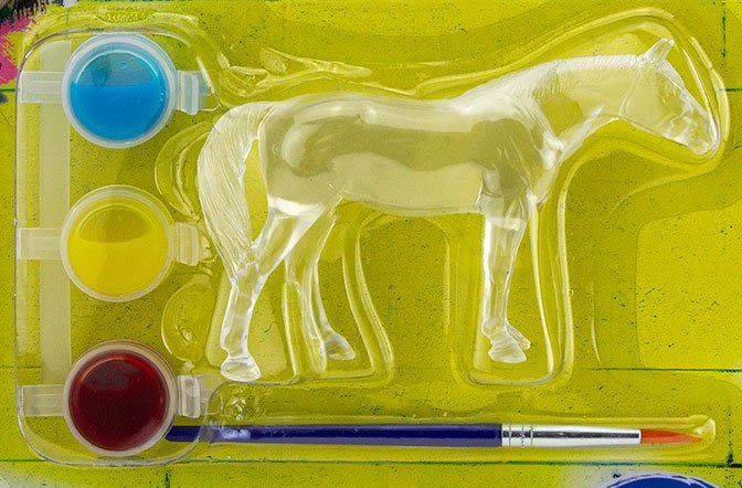 #4230 Stablemates Suncatcher Unicorn Paint Set Warmblood Rearing Andalusian Mustang Sock Horse