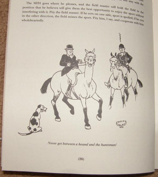 Riding To Hounds In America An Introduction For Foxhunters Book Fox Hunting Booklet By William P Wadsworth, MFH