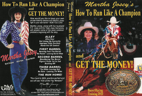 Martha Josey’s How To Run Like A Champion And Get The Money Barrel Racing Training VHS Tape Instructional Video