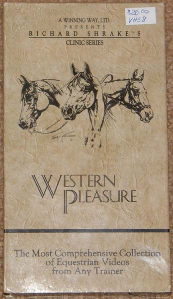 Richard Shrake's Clinic Series Western Pleasure VHS Tape Instructional Video