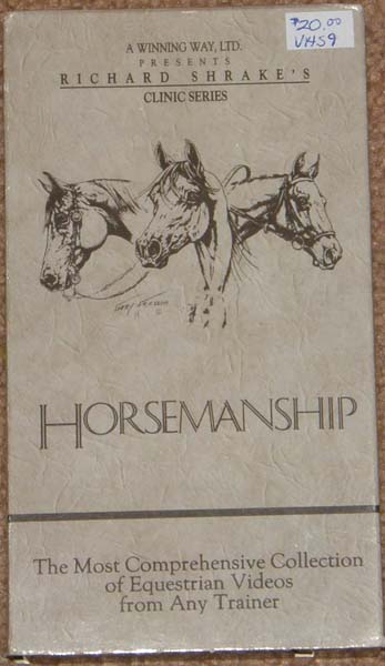 Richard Shrake's Clinic Series Horsemanship VHS Tape Instructional Video