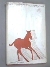 Horse Breeding And Stud Management Vintage Horse Book By Henry Wynmalen M.F.H.