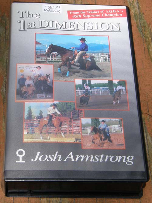 The 1st Dimension with Josh Armstrong Horse Training VHS Tape Instructional Video