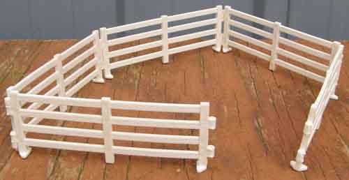Plastic Corral Fence Pen Breyer Stablemate Horse Fencing Model Horse Tack Props Cake Topper
