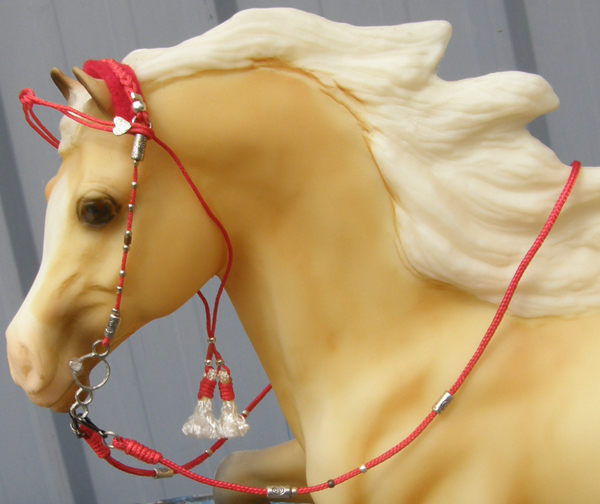 Model Horse Tack Props Model Horse Traditional Horse European Draft Bridle Spanish Bridle 3 Ring Elevator Bit