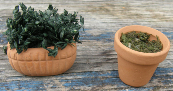 Model Horse Tack Props American Girl Doll AG Mini Illuma Room Garden Plants Patio Set Flower Pot Planter with Greenery Plant In Pot Dollhouse Miniature Decoration