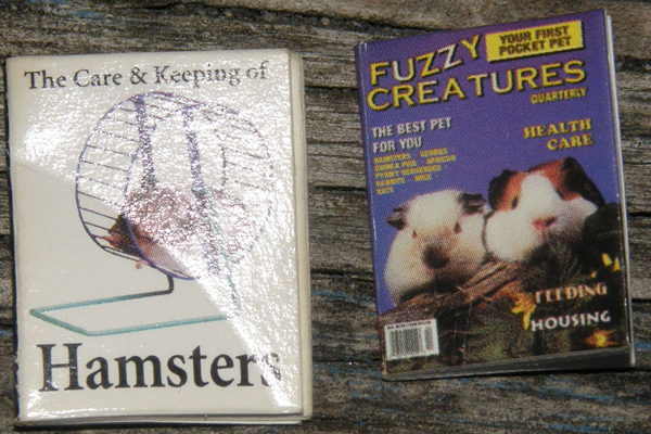 Model Horse Tack Props Dollhouse Miniature Decoration Fuzzy Creatures Book Care of Hamsters Book