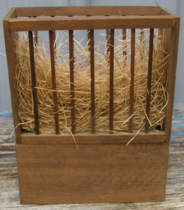 Breyer Model Horse Tack Props Wood Livestock Feeder Wooden Hay Rack Horse Stable Accessories