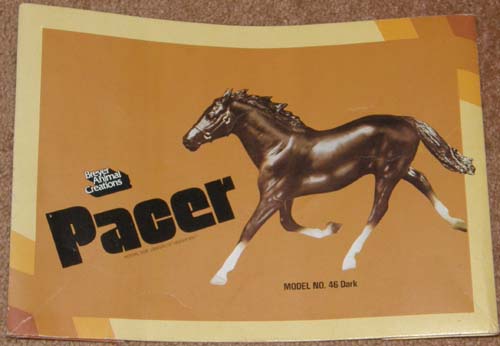 #46 Pacer Dark Bay Standardbred Pacer Vintage Breyer Box Cardboard Picture Box Only