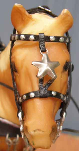 Model Horse Tack Props Breyer Small Classic Red White Blue Patriotic Stars & Stripes Parade Costume Western Bridle & Saddle