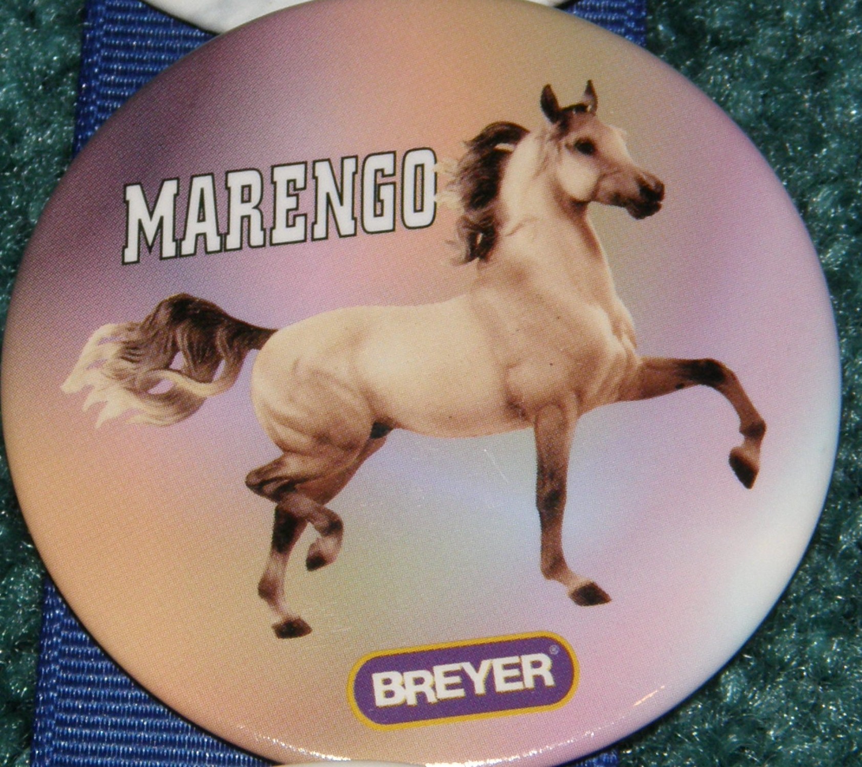 #1186 Marengo Emperor’s White Charger Horse Breyer Button Pin